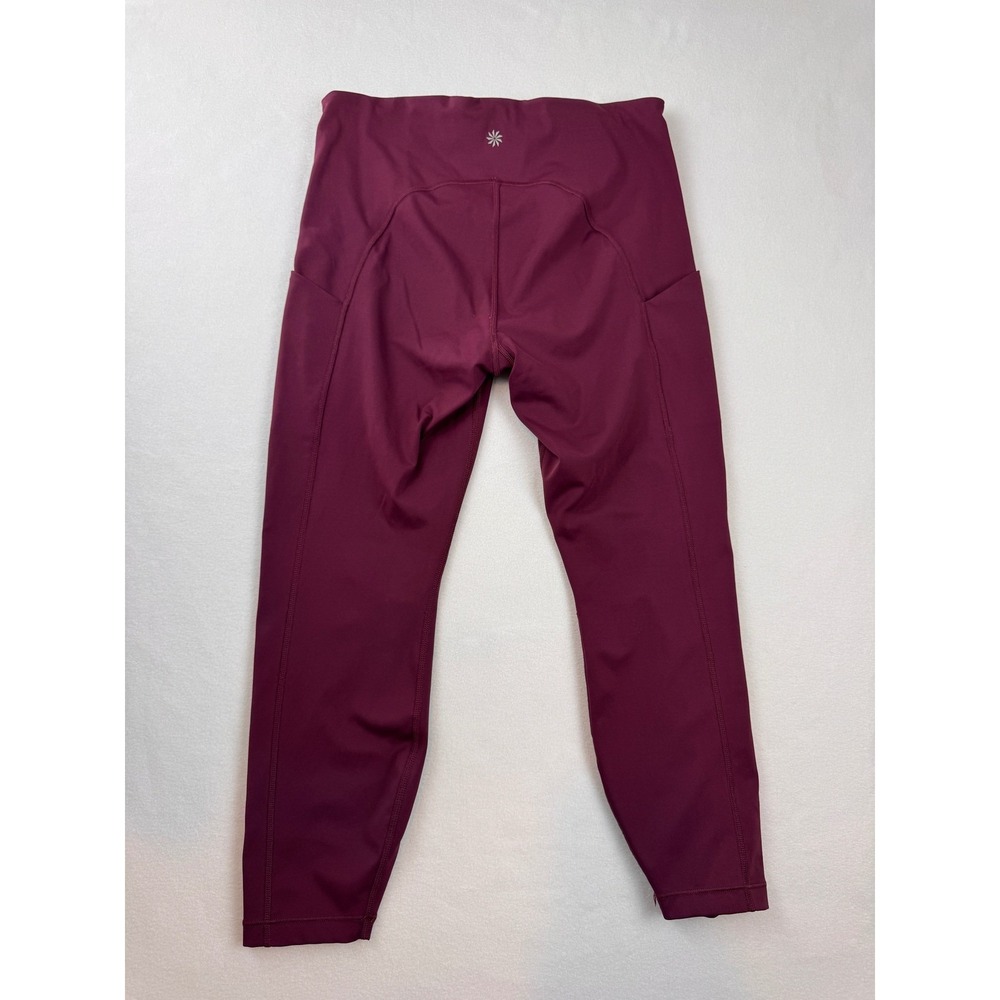 Athleta Ultimate Stash Pocket 7/8 Tight MP Burgundy High Rise Yoga Leggings